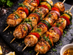 Brochettes de poulet grillées