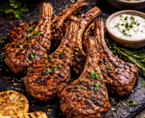 Côtelettes d’agneau grillées