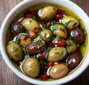 Olives marinées
